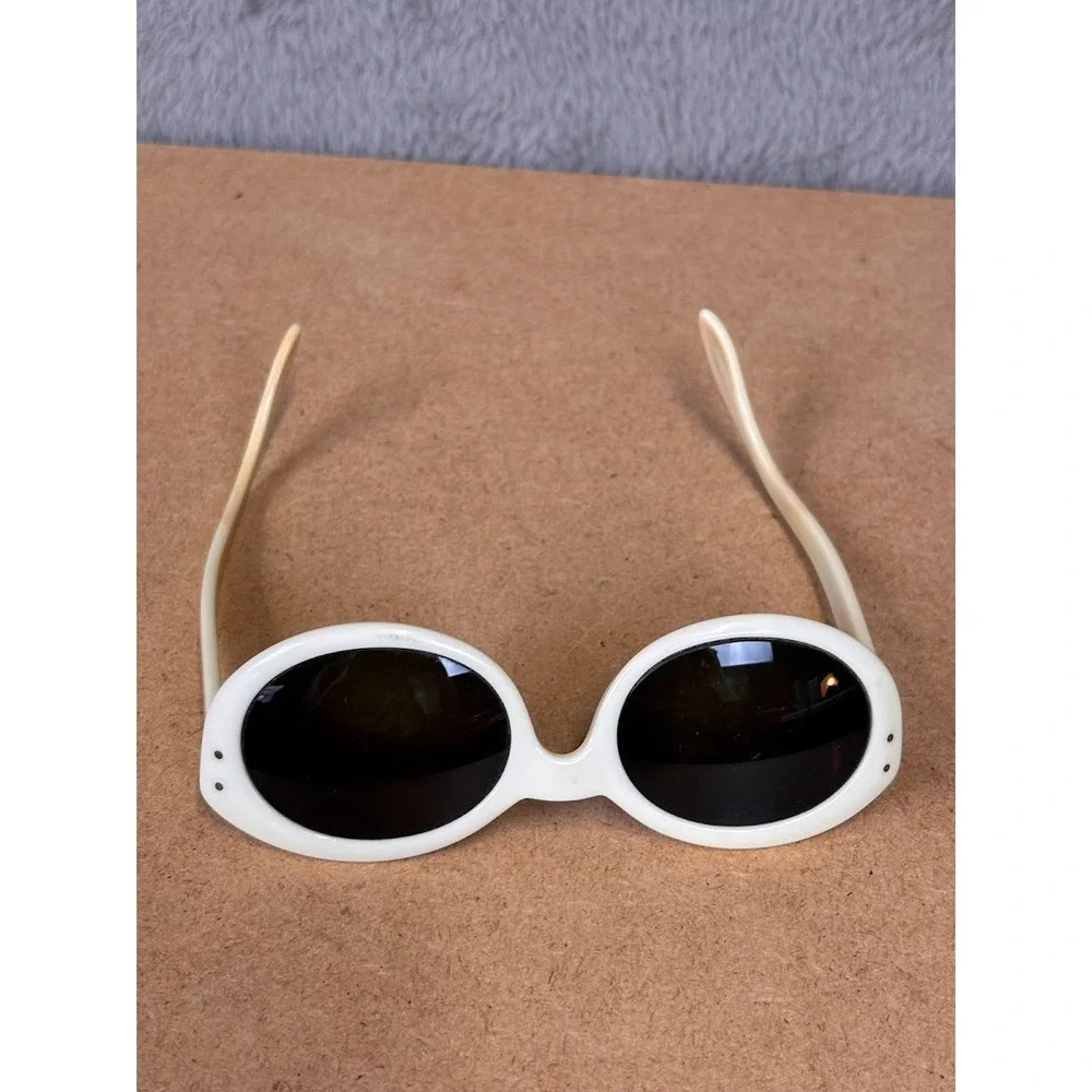 Rare‎ Vintage Ray-Ban B&L Bewitching Sunglasses Cream Mod 1960s Oval Frames Only